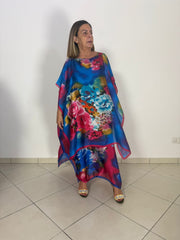 Caftano fiori pittura