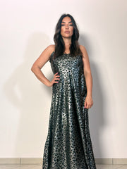 Abito Leopardato Argento