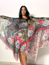 Caftano in chiffon double