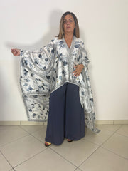 Caftano rose blu