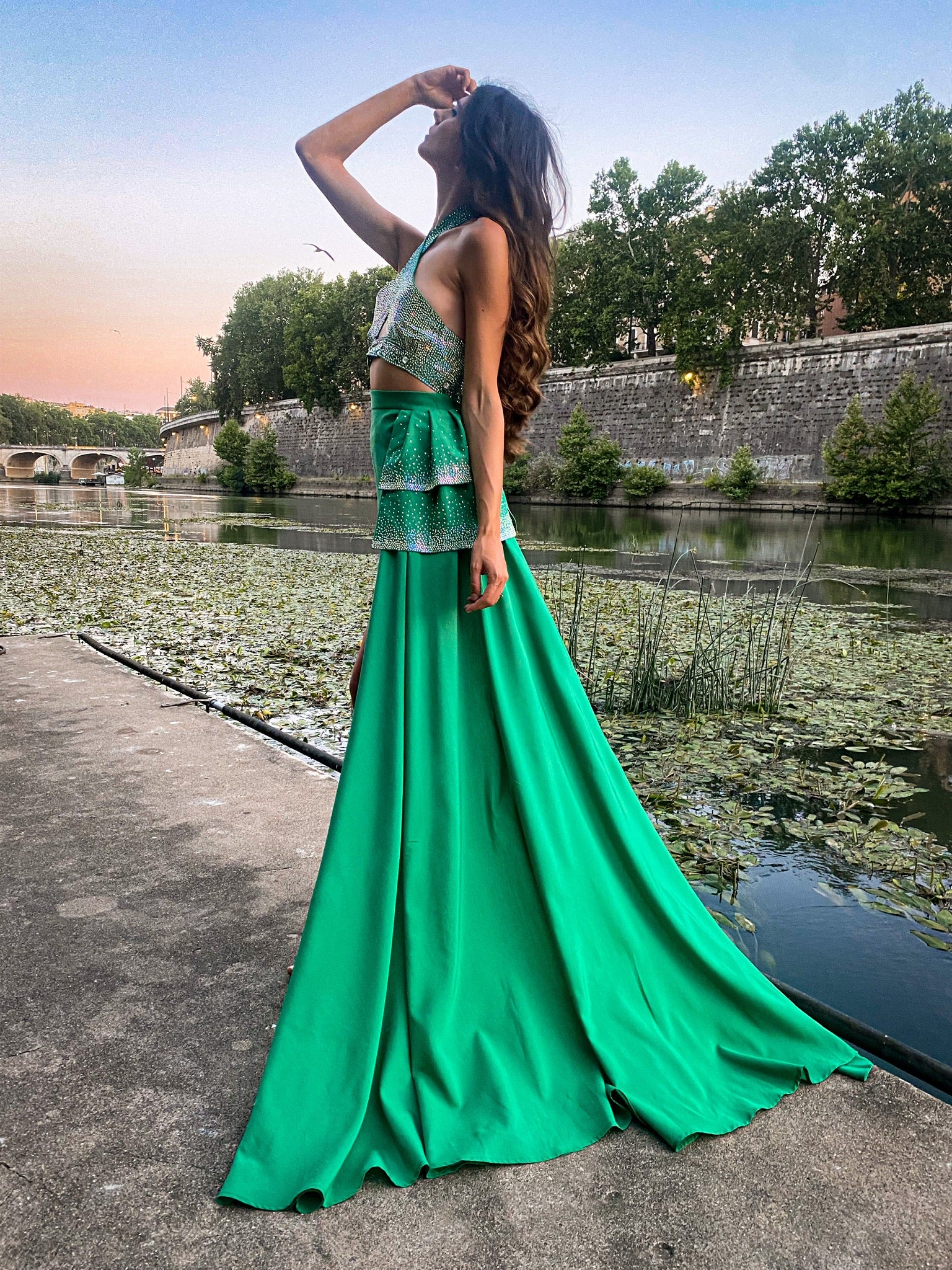 Verde Smeraldo La Donna Dal Vestito Verde ELISABETTA FRANCHI